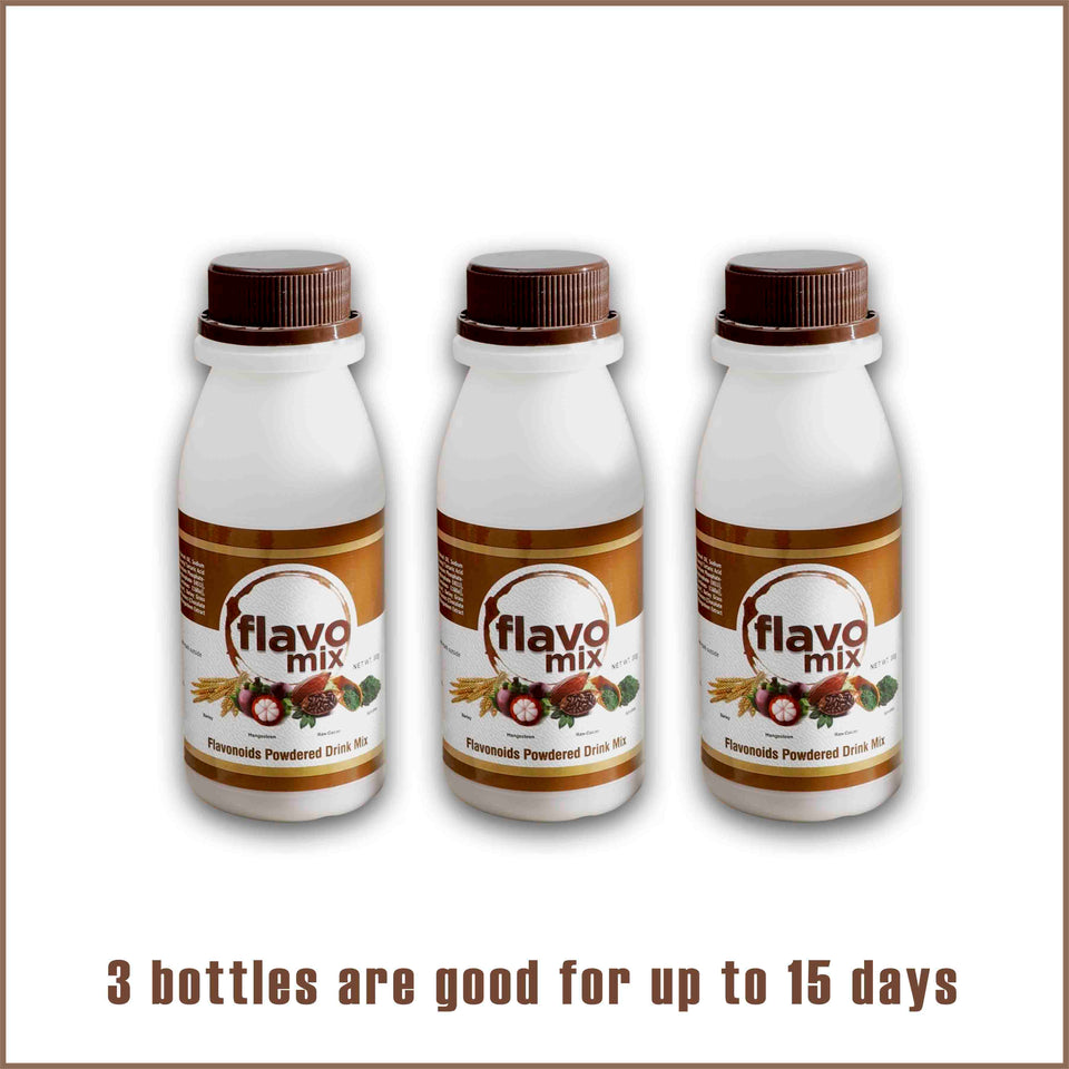 3 BOTTLES - FLAVO MIX SUPERFOOD (Good for 15 days)