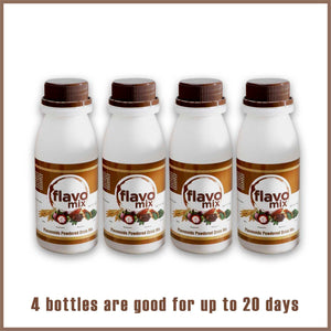 4 BOTTLES -  FLAVO MIX SUPERFOOD (Good for 20 days)